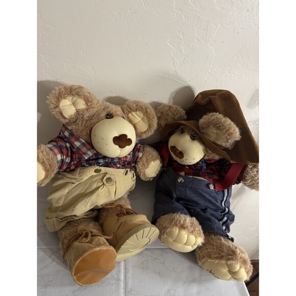 VTG 83 84 A Pair Of A Furskins Farrell Teddy Bear Plush Xavier 22” - Picture 1 of 11